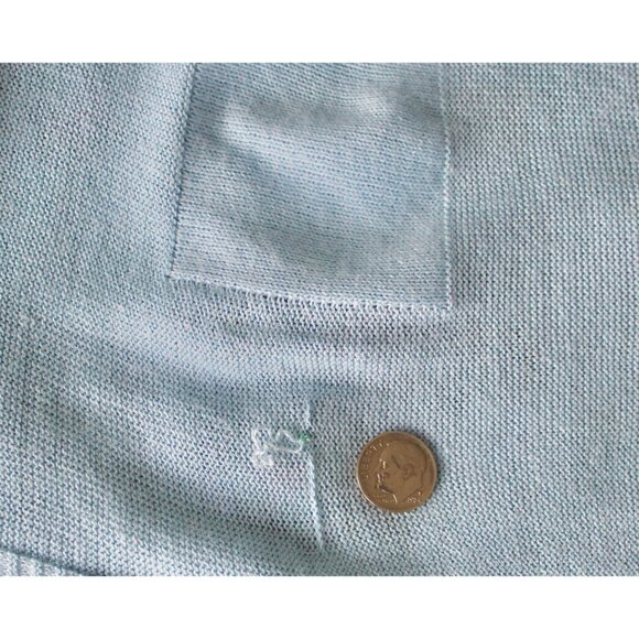 MERSEA Catalina Travel Sweater Oversized Light Blue, Size S/M WITH SNAG FLAW - Picture 11 of 13